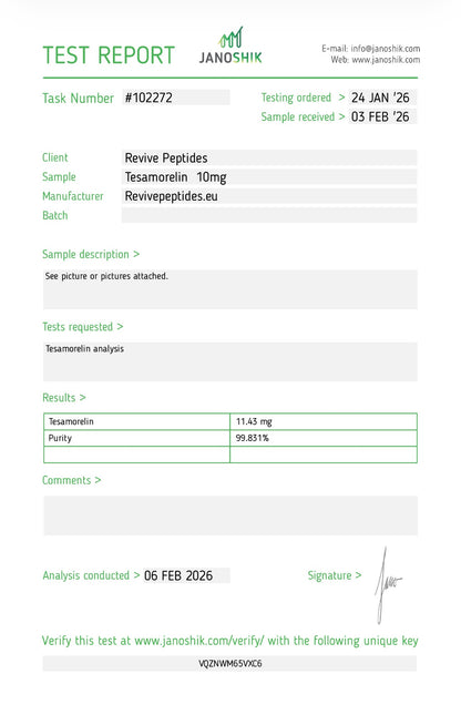 TESAMORELIN 5mg,10mg: Research Only