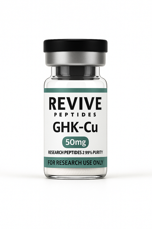 GHK-CU 50mg & 100mg - Research Only Lab Use Peptide Vials REVIVE PEPTIDES